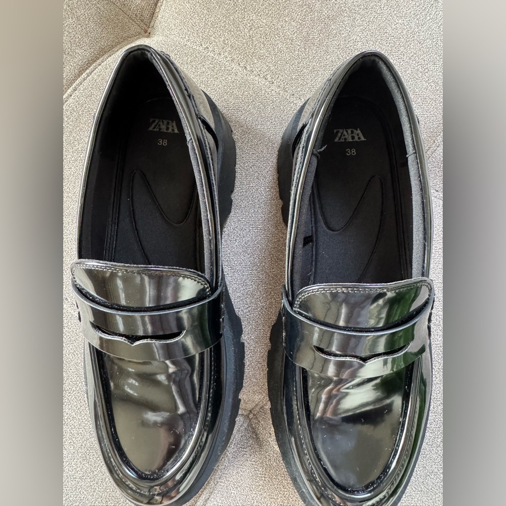 Zara Women Black Loafers - Picture 4 of 5